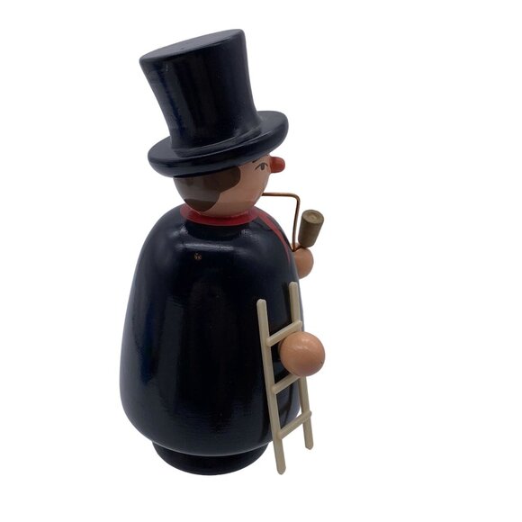 Kathe Wohlfahrt German Smoker Chimney sweep ladder pipe 5" wooden - Picture 2 of 8